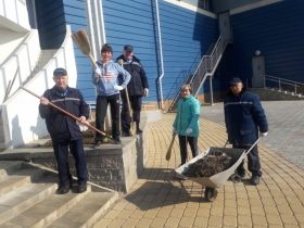  14 апреля в учреждении прошел субботник